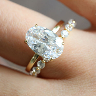 Oval Cut Bridal Set
