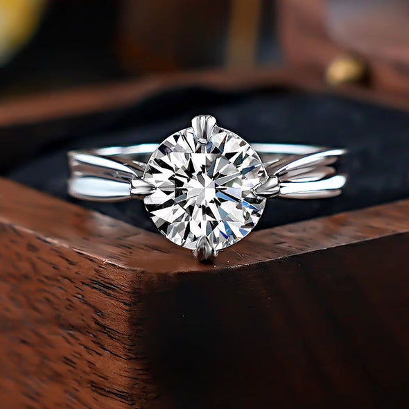 Classic 4 Prong Sterling Silver Ring
