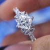ShineofDiamond Retro Design Princess Cut Moissanite Ring