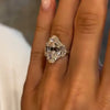 Gorgeous 8.2ct Three Stone Oval Cut Sterling Silver Engagement Ring