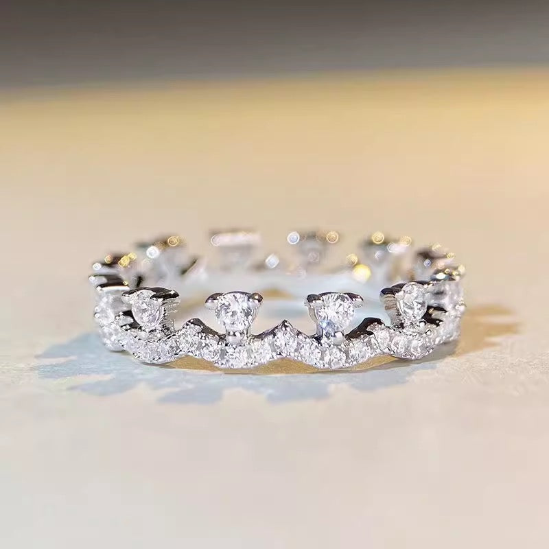 Lace Stacking Ring Wedding Band in Sterling Silver