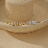 Stackable Pavé Open Band Ring in Sterling Silver