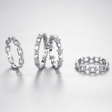 Chain Link Wedding Band in Sterling Silver
