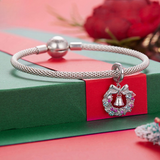 Christmas Themed 925 Sterling Silver Charms for Bracelets & Necklace