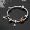 Halloween Dancing with Skeleton Pumpkin Sterling Silver Charms