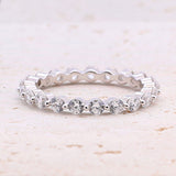 Classic 4.0ct Princess Cut Sterling Silver Engagement Ring Set