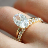 Oval Cut Bridal Set