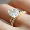 Oval Cut Bridal Set