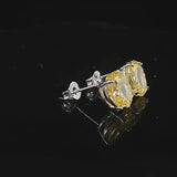 Classic Oval Cut Sterling Silver Stud Earrings