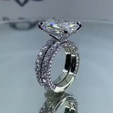 6.0ct Radiant Cut Half Eternity Bridal Set