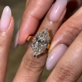 Luxury Marquise Engagement Ring in 925 Sterling Silver