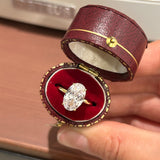 2 Pcs Oval Cut Sterling Silver Bridal Set