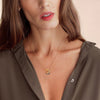 Special Sunflower Design Silver Necklace