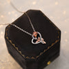 Heart Rose Design Sterling Silver Necklace For Mom