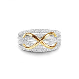 Infinity Design Sterling Silver Ring Band For Her