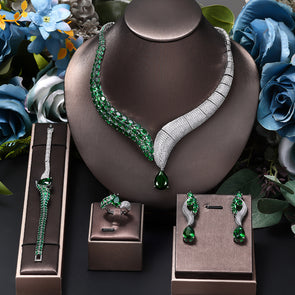 4 Pcs Jewelry Set Bridal Accessories