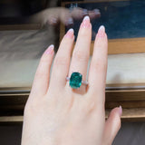 Green Collection Engagement Ring in Sterling Silver