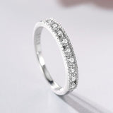 Unique Design Hollow Out Eternity Wedding Band
