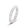 Colorful Rainbow Princess Cut Ring Band