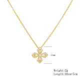 Clover Flower Design Necklace in Sterling Silver