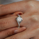 Arms of Angel  Moissanite Wedding Engagement Ring