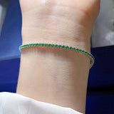 Women's Classic Multi-Color Tennis Bracelet in Sterling Silver