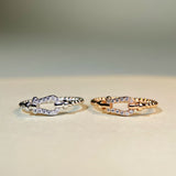 Horseshoe Shape Sterling Silver Band Ring For Women