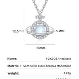 Magic Planet Pendant Necklace in Sterling Silver