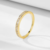 Simple Geometric Sterling Silver Band