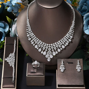 Generous Bride Wedding Accessories 4 Pcs Jewelry Set