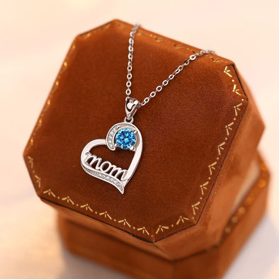 Heart Design Sterling Silver Necklace For Mom
