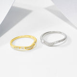 V-shaped Crown Sterling Silver Band