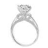 Sparkle 3.0ct bowknot Design  Moissanite Engagement Ring