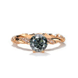 1 Carat Moissanite Twist Engagement Ring in Sterling Silver