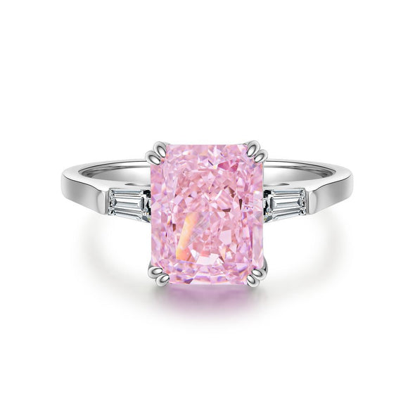 Pink Collection- Sterling Silver Engagement Ring
