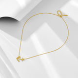 Anchor Design Pendant Necklace in Sterling Silver