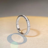 Stackable Minimalist Eternity Wedding Band in Sterling Silver