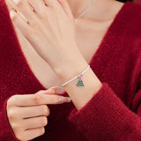 Christmas Tree 925 Sterling Silver Bracelet