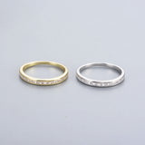 Simple Geometric Sterling Silver Band
