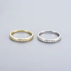 Simple Geometric Sterling Silver Band