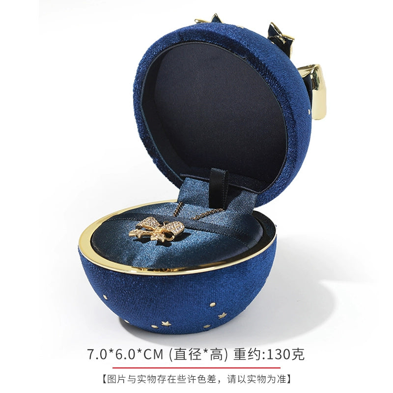 Romantic Spherical Bow-knot Jewelry Box for Ring and Necklace