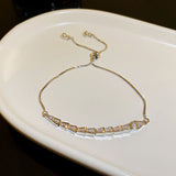 Chic Paved Slider Clasp Fashion Bracelet