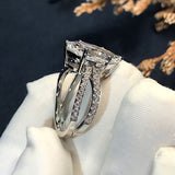 Gorgeous Marquise Cut Sterling Silver Ring