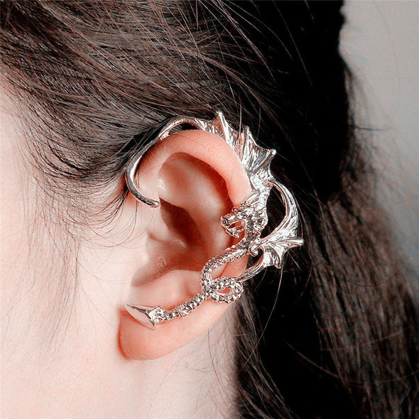 "Dark Dragon's Kiss" Twisted Elf Earrings