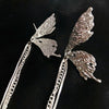 INS Fringe Chain Butterfly Wing Drop Earrings