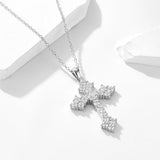 Stunning Cross Sterling Silver Pendant Necklace