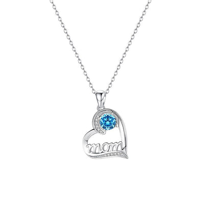 Heart Design Sterling Silver Necklace For Mom
