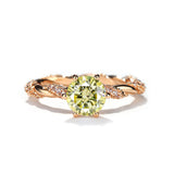 1 Carat Moissanite Twist Engagement Ring in Sterling Silver