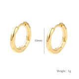 Minimalist Hoop Ear Cuff Earrings in Sterling Silver
