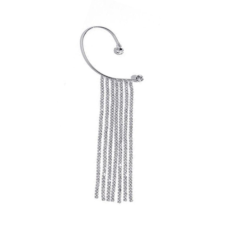 Shinning Premium Long Fringe Ear Clips